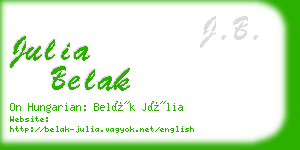 julia belak business card